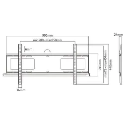 CAVUS WMF006 SOPORTE 43"-100"